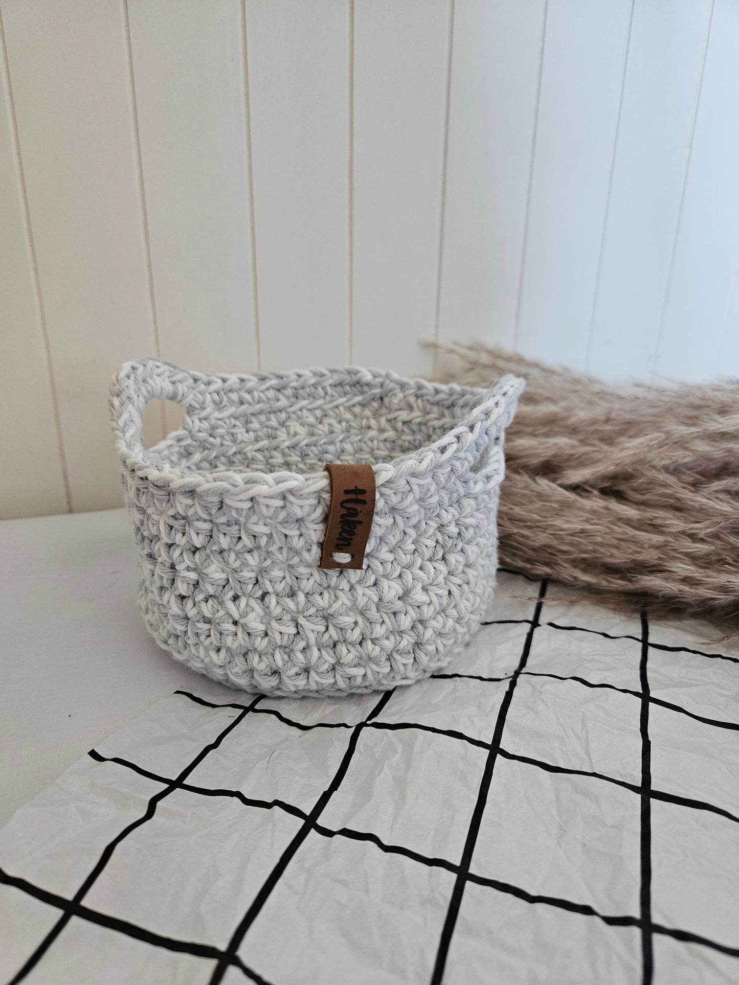 Crochet Basket 12 cm