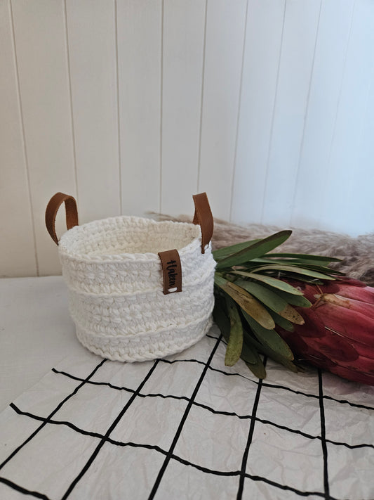 Crochet Basket 12 cm