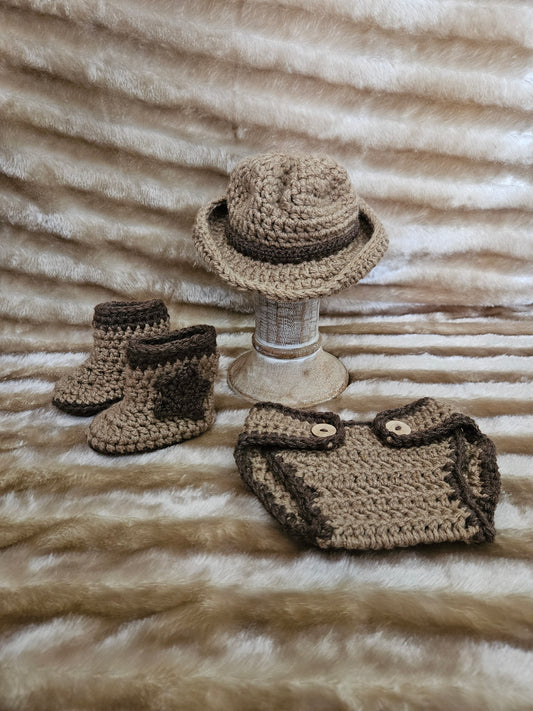 Newborn Photoshoot Cowboy